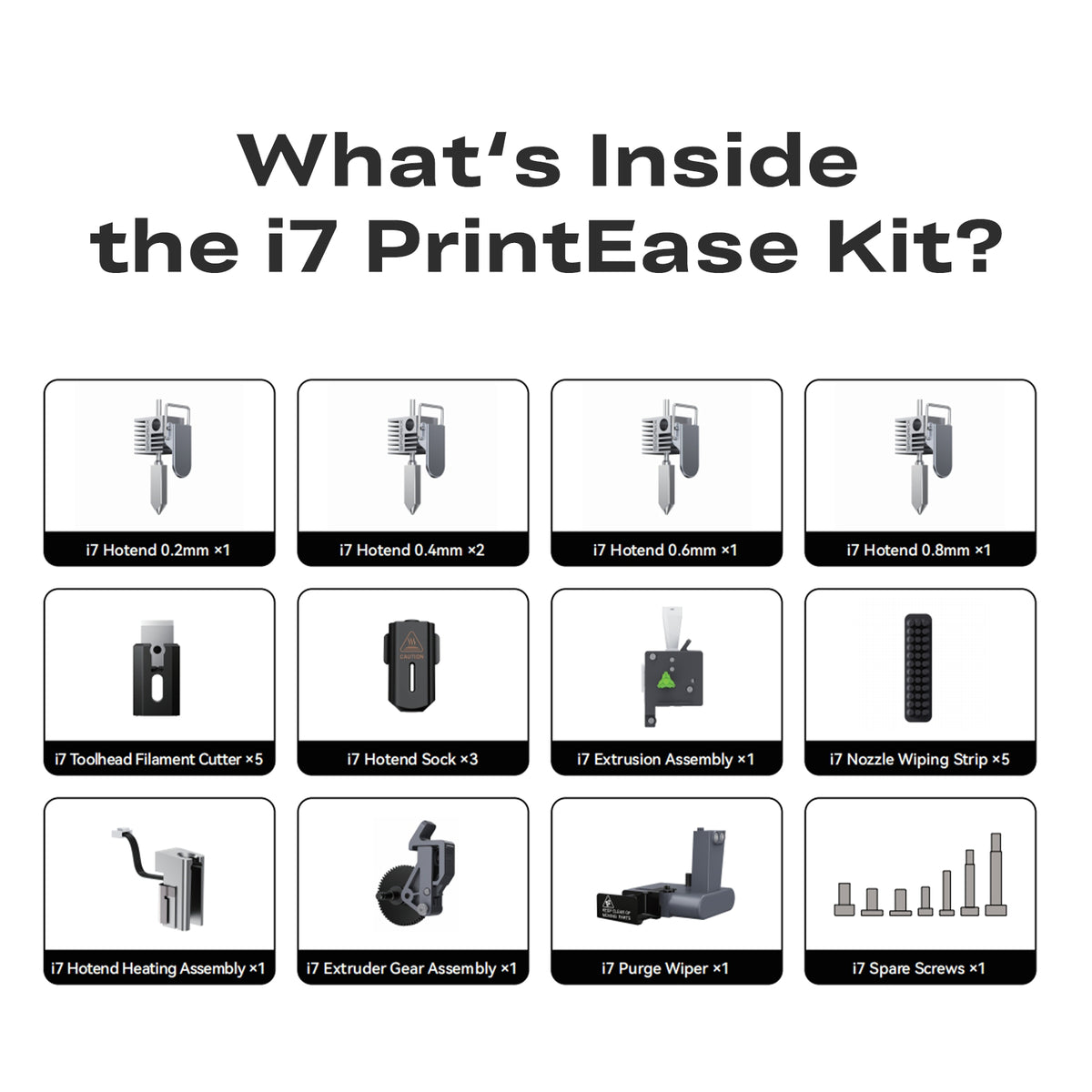 Creality - Kit d'entretien PrintEase pour SPARKX i7