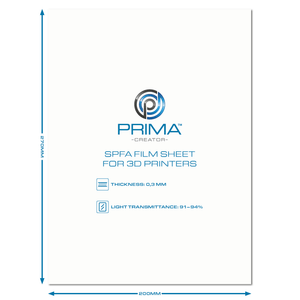 PrimaCreator - Film SPFA 200 × 270 mm pour imprimantes résine