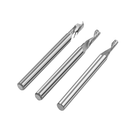 TwoTrees - Fraises carbure HRC55 3,175 mm pour CNC - lot de 3