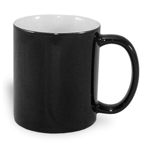 Mug magique A+ 330 ml noir demi mat Sublimation Transfert Thermique