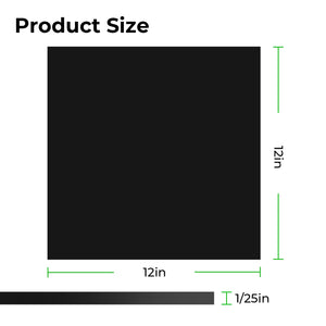 xTool - Plaques acrylique noir opaque brillant 1 mm (lot de 10)