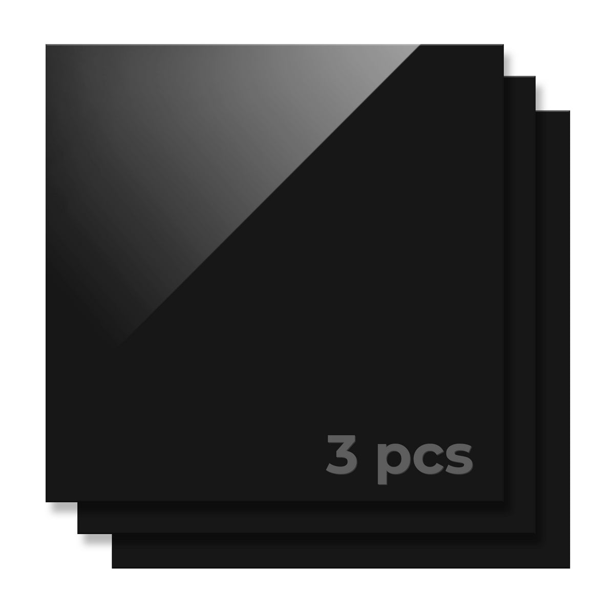 xTool - Plaques acrylique noir 3 mm - lot de 3