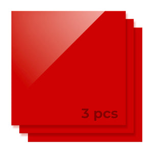 xTool - Plaques acrylique rouge 3 mm - lot de 3