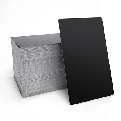 xTool - Cartes de visite aluminium noir givré - lot de 300
