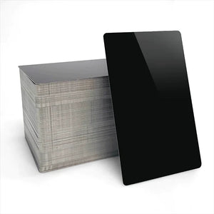 xTool - Cartes de visite aluminium noir brillant - lot de 300