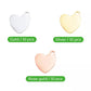 xTool - Pendentifs cœur or, argent et or rose (lot de 30)
